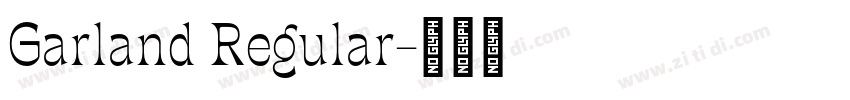 Garland Regular字体转换
